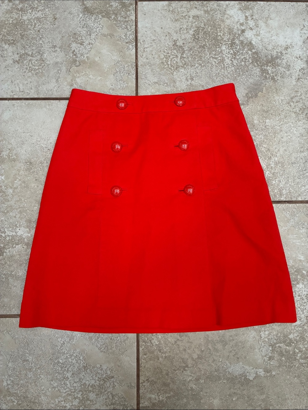 Brooks Brothers Red Fleece Collection Red Pencil Skirt